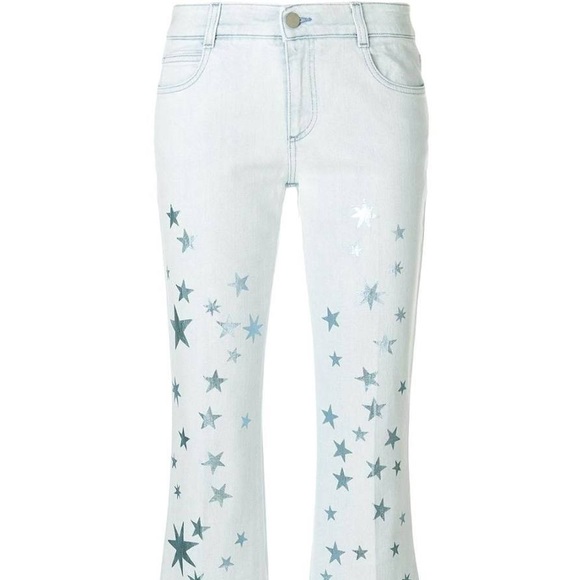 STELLA MCCARTNEY NWT Metallic Star Jeans!! - Picture 2 of 9